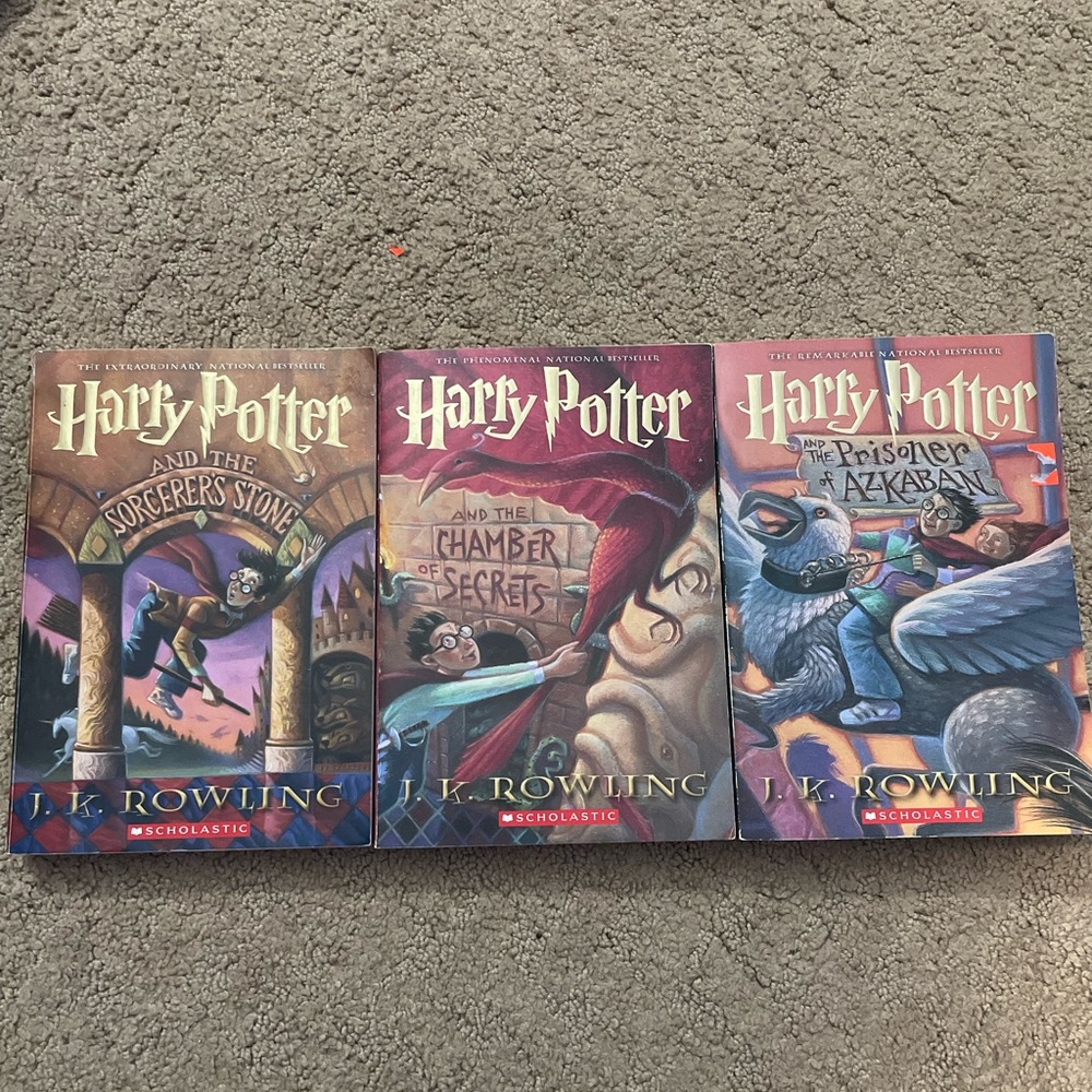 First 3 Harry Potter Scholastic Books